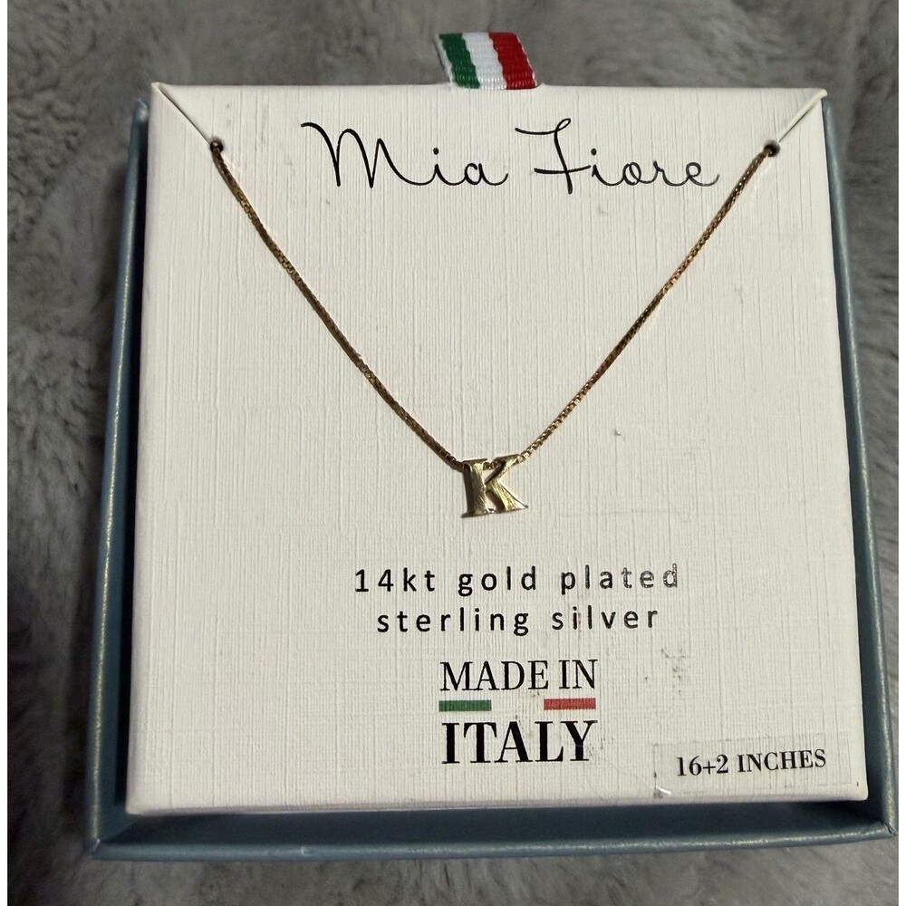 Women's 14K Gold Plated Sterling Silver Necklace NIB A13